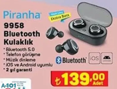PİRANHA BLUETOOTH KULAKLIK PİRANHA BLUETOOTH KULAKLIK